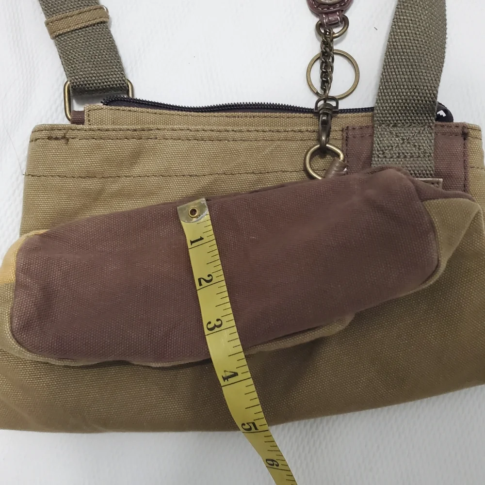 Chala Patch Sloth Canvas Crossbody Bag - Picture 9 of 11